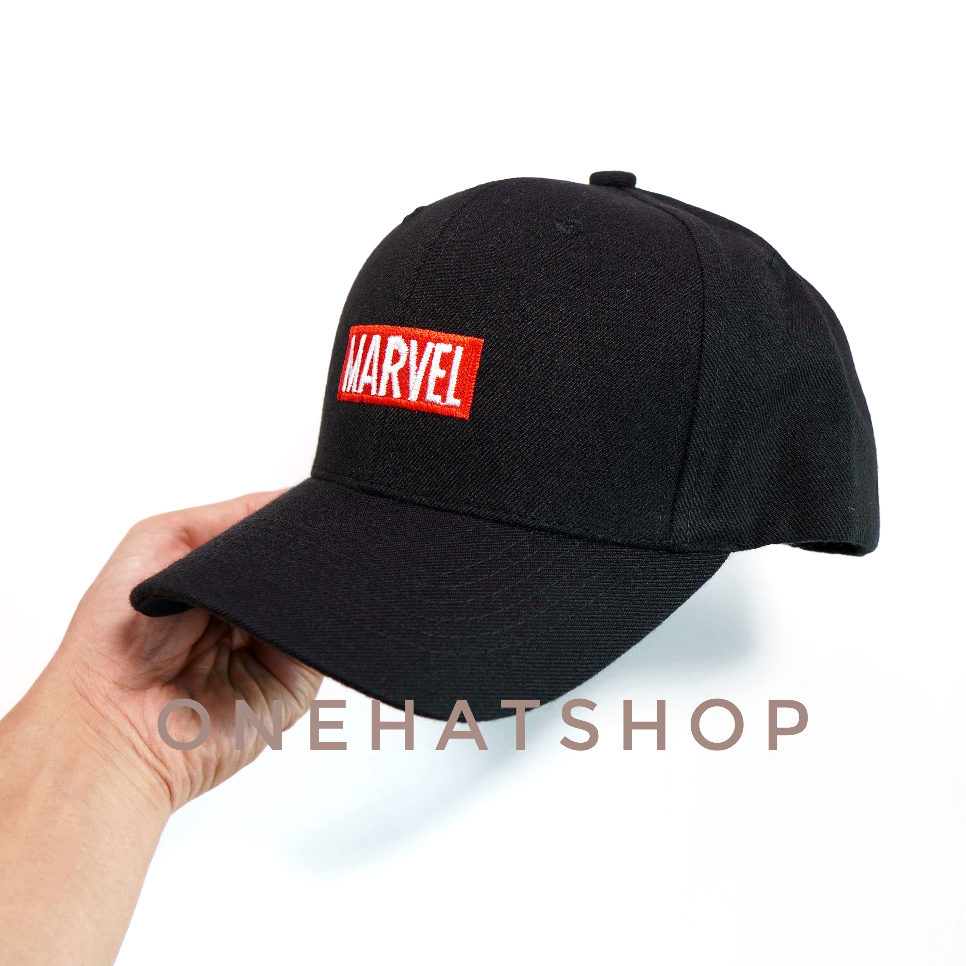 Nón lưỡi trai baseball cap logo Marvel fom cứng xịn đẹp