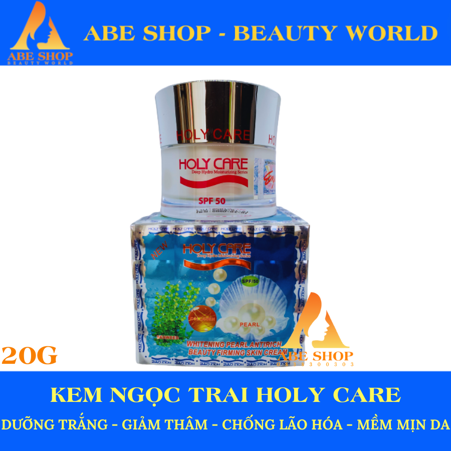 KEM HOLY CARE NGỌC TRAI COLLAGEN RONG BIỂN 20G ( Làm trắng - Chống nhăn - Chống lão hoá )