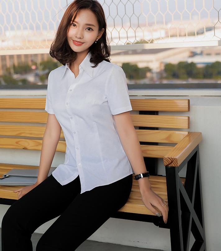 Sơ mi công sở cổ bẻ giản đơn DVS25