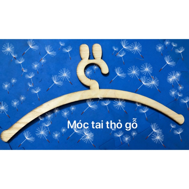 Móc áo gỗ tai thỏ Gỗ Sồi trắng x 5 chiếc