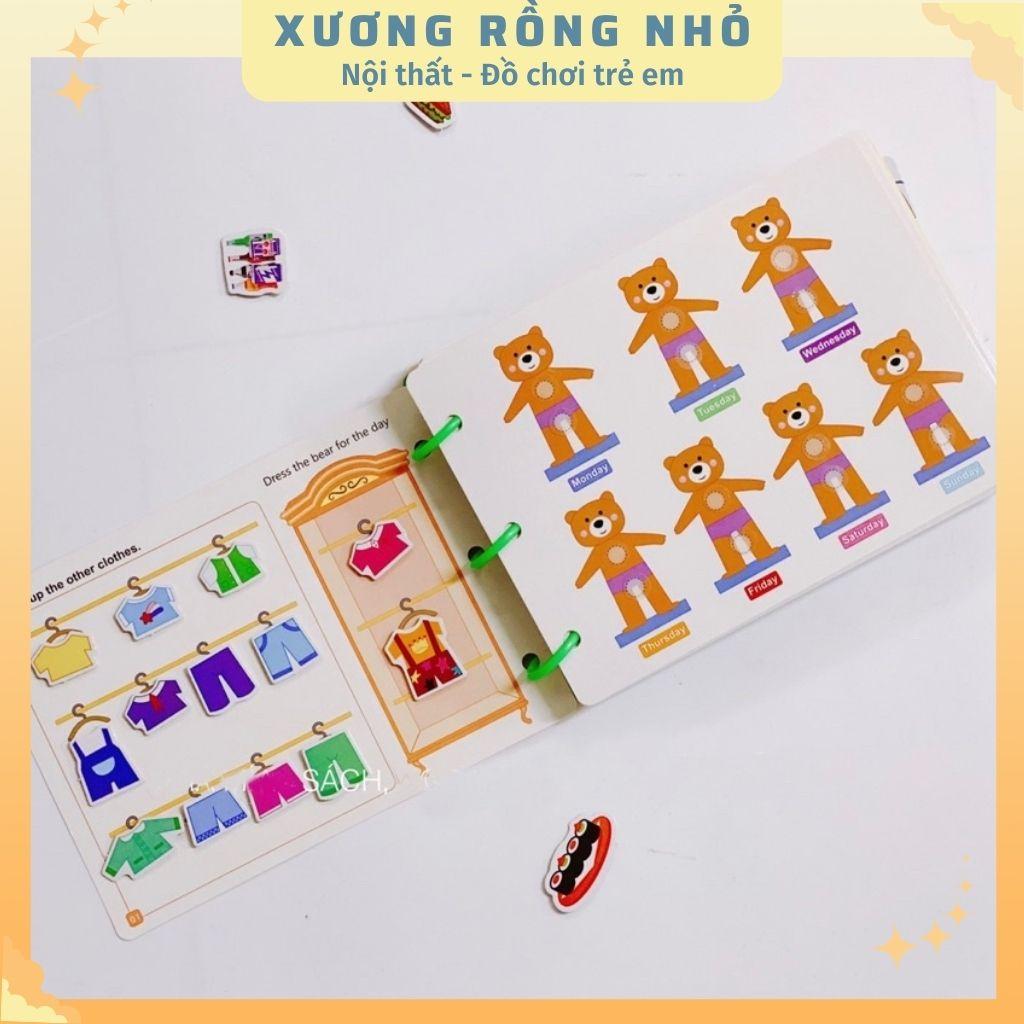 Học Liệu 17 Chủ Đề, Đồ Chơi Giáo Dục Sớm Cho Bé, Bảng Bận Rộn Quiet Book, Busy Board, Bóc Dán Cho Bé 2-6 tuổi