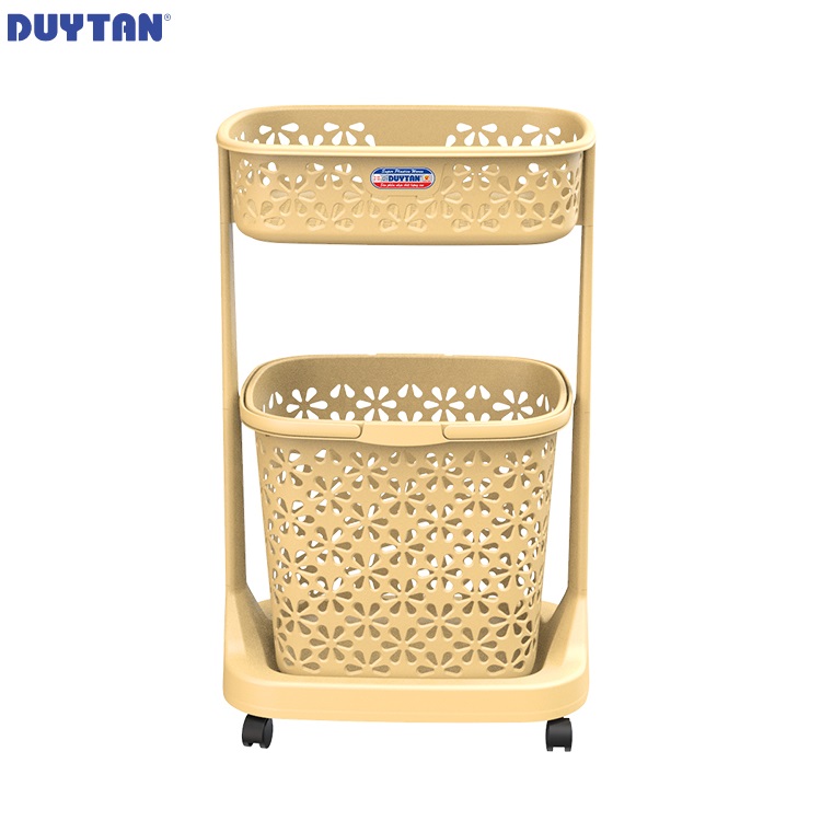 Kệ bông nhựa Duy Tân 2 tầng - 14303 - Giao màu ngẫu nhiên - Hàng chính hãng