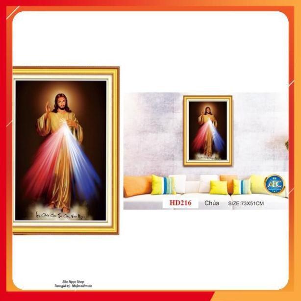 Tranh đá chúa jesu lòng chúa thương xót HD216 DV05070