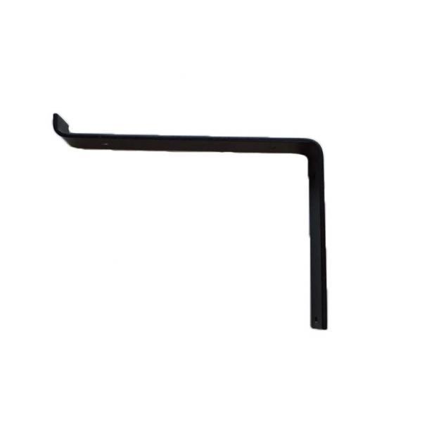 L Shelf Bracket Heavy Hanger Black 22cm