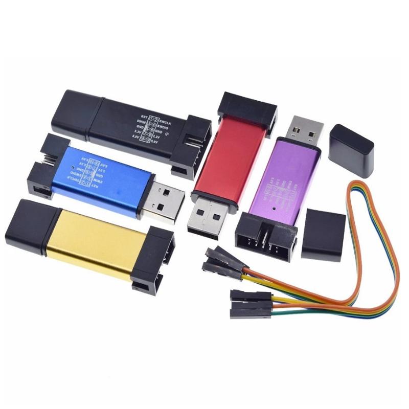 ST Link StLink St-Link v2 Mini STM8 STM32 Simulator Tải xuống lập trình lập trình với Cover DuPont Cáp ST Link V2