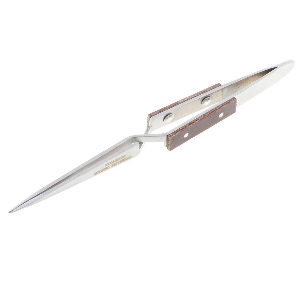 Straight Tip Tweezer Stainless Steel for Electronics Precision Hand Tool