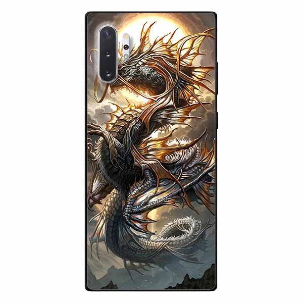 Ốp lưng in cho Samsung Note 10 Plus Rồng Trăng