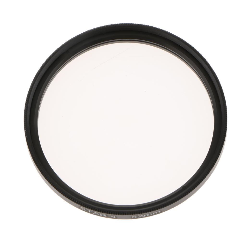 52mm Revolving 4 Point Rotated Star Light Cross Lens Filter for Nikon 18-55 Series, 50 / 1.8D, for Canon 50 / 1.8 and Other Caliber 52 Lenses