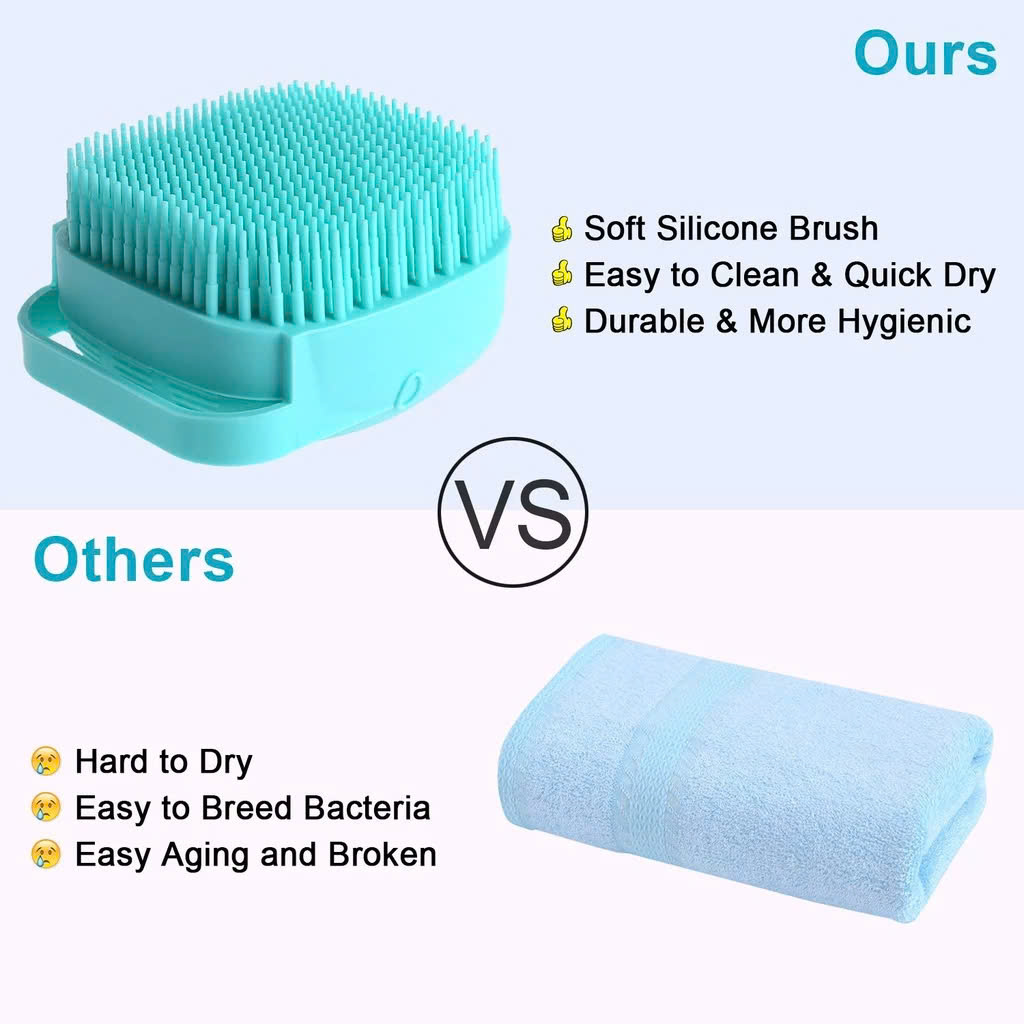 Lược gội đầu silicone - Massage da đầu, giảm ngứa, giảm gàu tăng cường tuần hoàn máu giảm gãy rụng tóc
