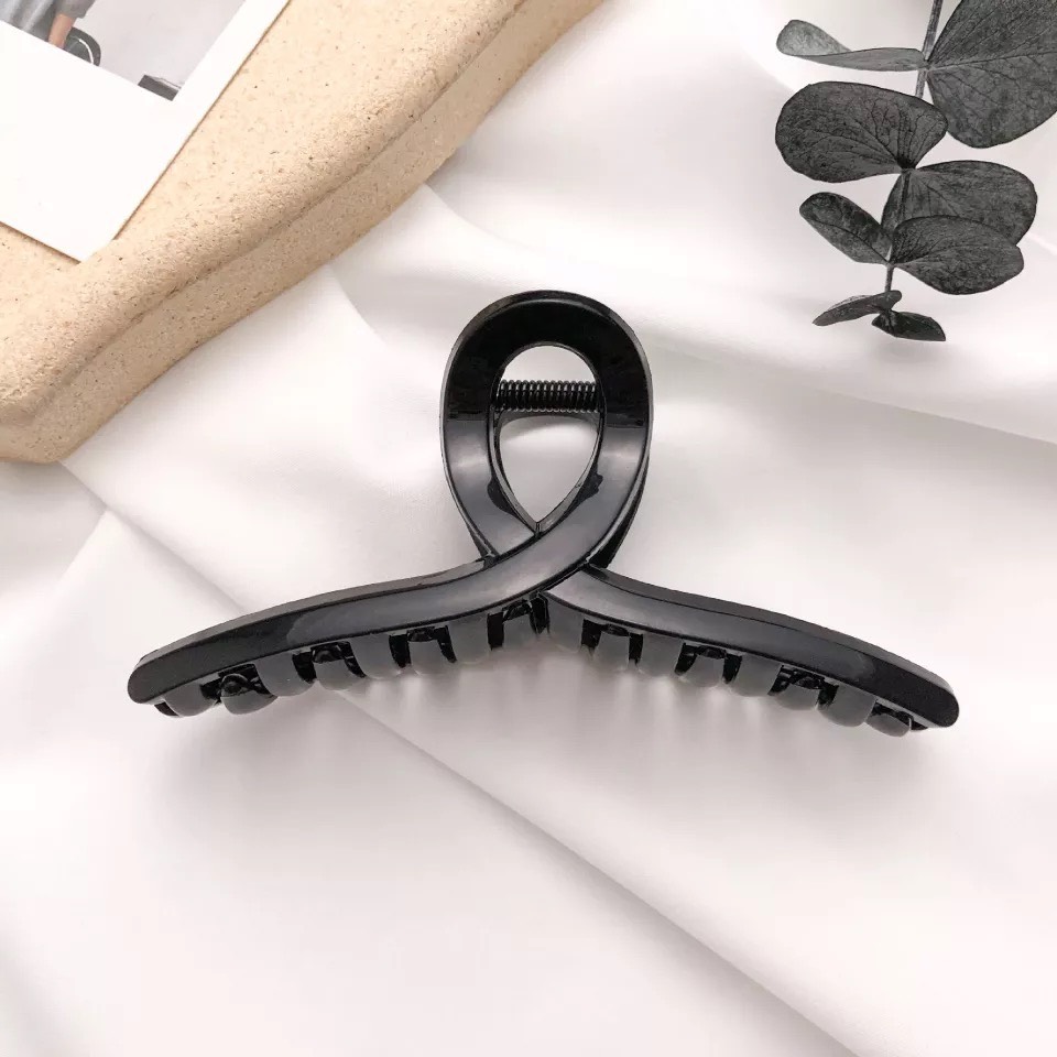Kẹp tóc, cặp tóc nữ càng cua hàn quốc nhẹ nhàng KT18 - Nâu Sữa
