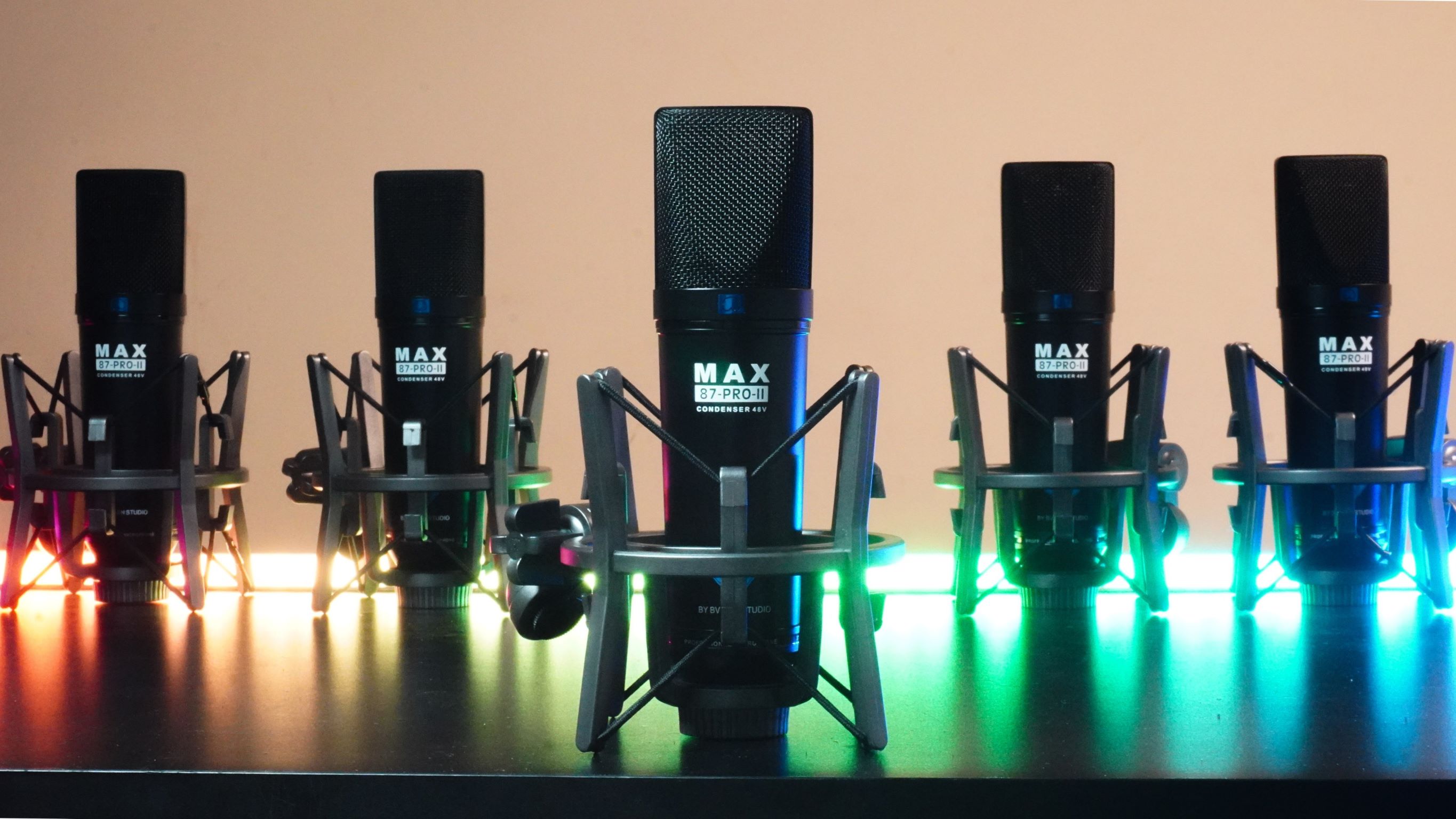Combo thu âm, livestream Micro Max 87-Pro-II 2022, Mixer Max 99 - Kèm full phụ kiện kẹp micro, màng lọc, tai nghe, dây canon, dây livestream, giá đỡ ĐT - Hỗ trợ thu âm, karaoke online chuyên nghiệp - Hàng nhập khẩu