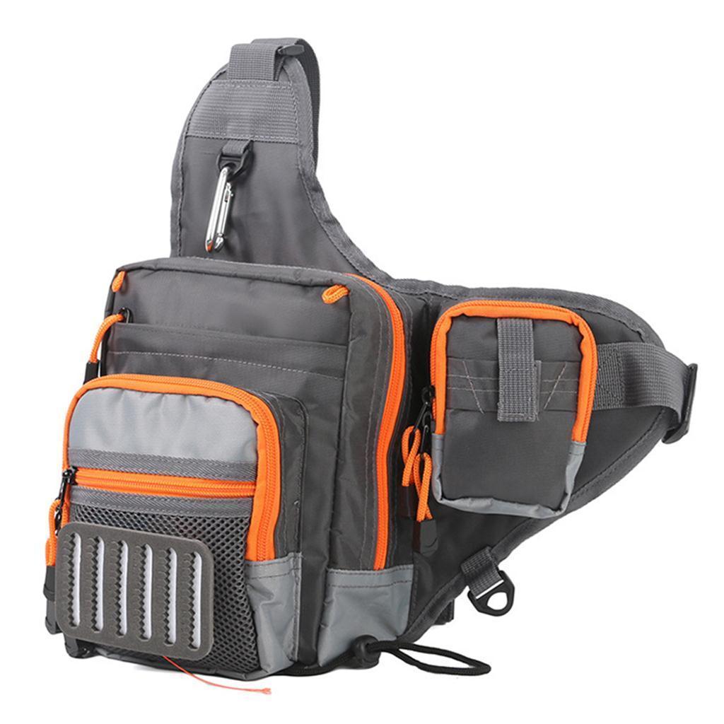 Sports Shoulder Bag Fishing Tackle Bag Crossbody Messenger Sling Bags