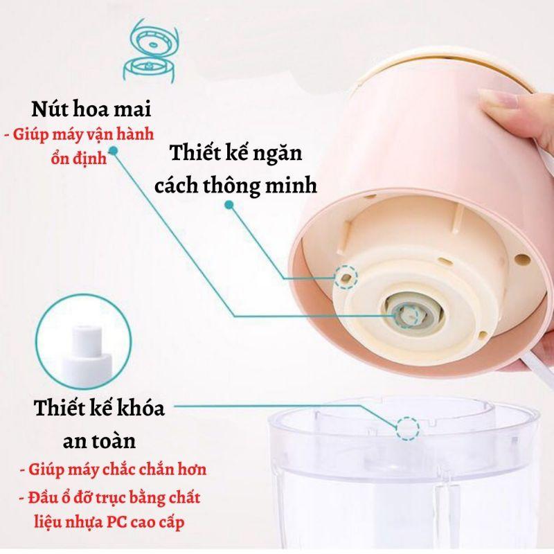 (Loại đẹp)Máy xay đa năng senmysan X3 dung tích 500ml dao xay thay đổi