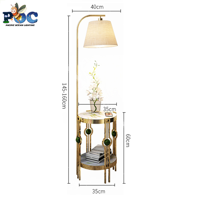 Đèn Cây Trang Trí Phòng Khách, Phòng Ngủ Phong Cách Hiện Đại Thân Hợp Kim Mạ Vàng Sang Trọng ML6001