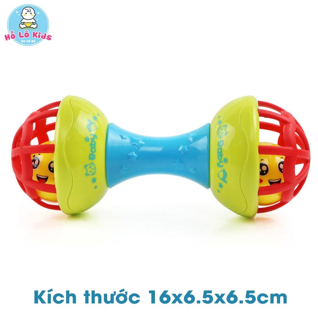 Combo bóng và chùy 2 đầu đồ chơi lục lạc xúc xắc cho bé Hồ Lô Kids