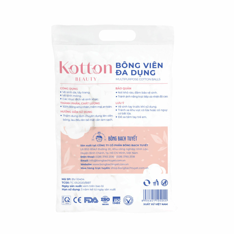 BÔNG VIÊN ĐA DỤNG KOTTON BEAUTY 80GR