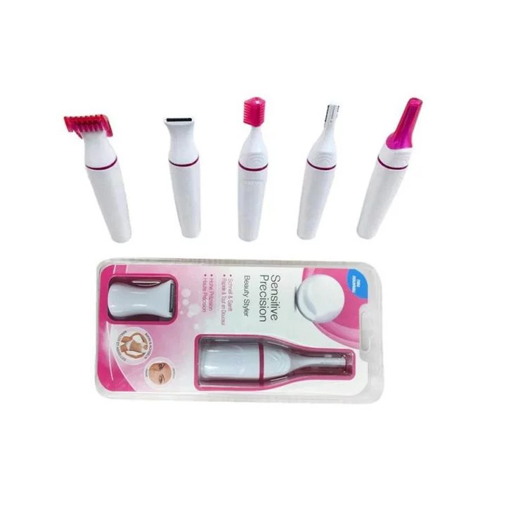 Máy tẩy lông toàn thân đa năng 5 in 1 siêu tiện dụng, wax lông, máy cạo lông tay,chân, lông nách, lông mày, bikini