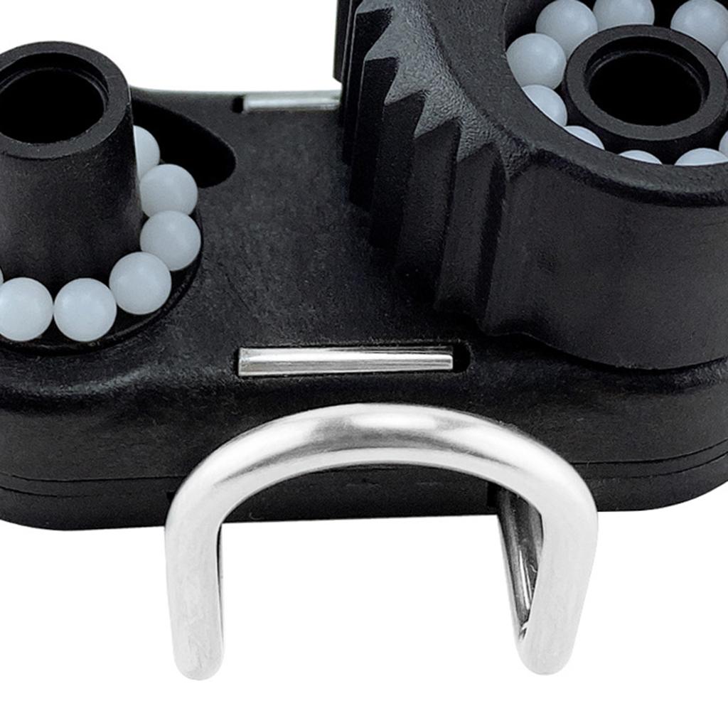 2pcs Black Aluminum Sailboat Cam Cleat Fast Entry Cam Cleat Sailing Hardware