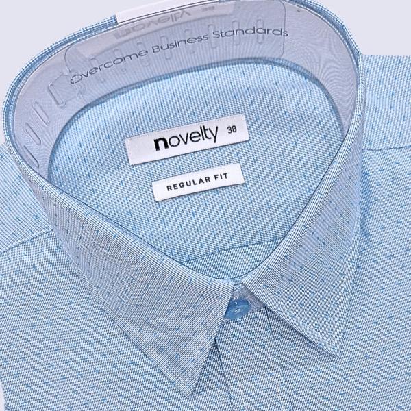 ÁO SƠ MI NAM NGẮN TAY NOVELTY REGULAR FIT RECYCLED - 240637N