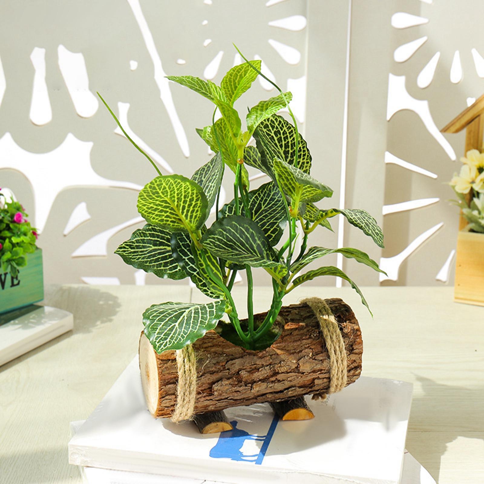 Artificial Potted Green Plants Small Potted Plants for Shelf Farmhouse