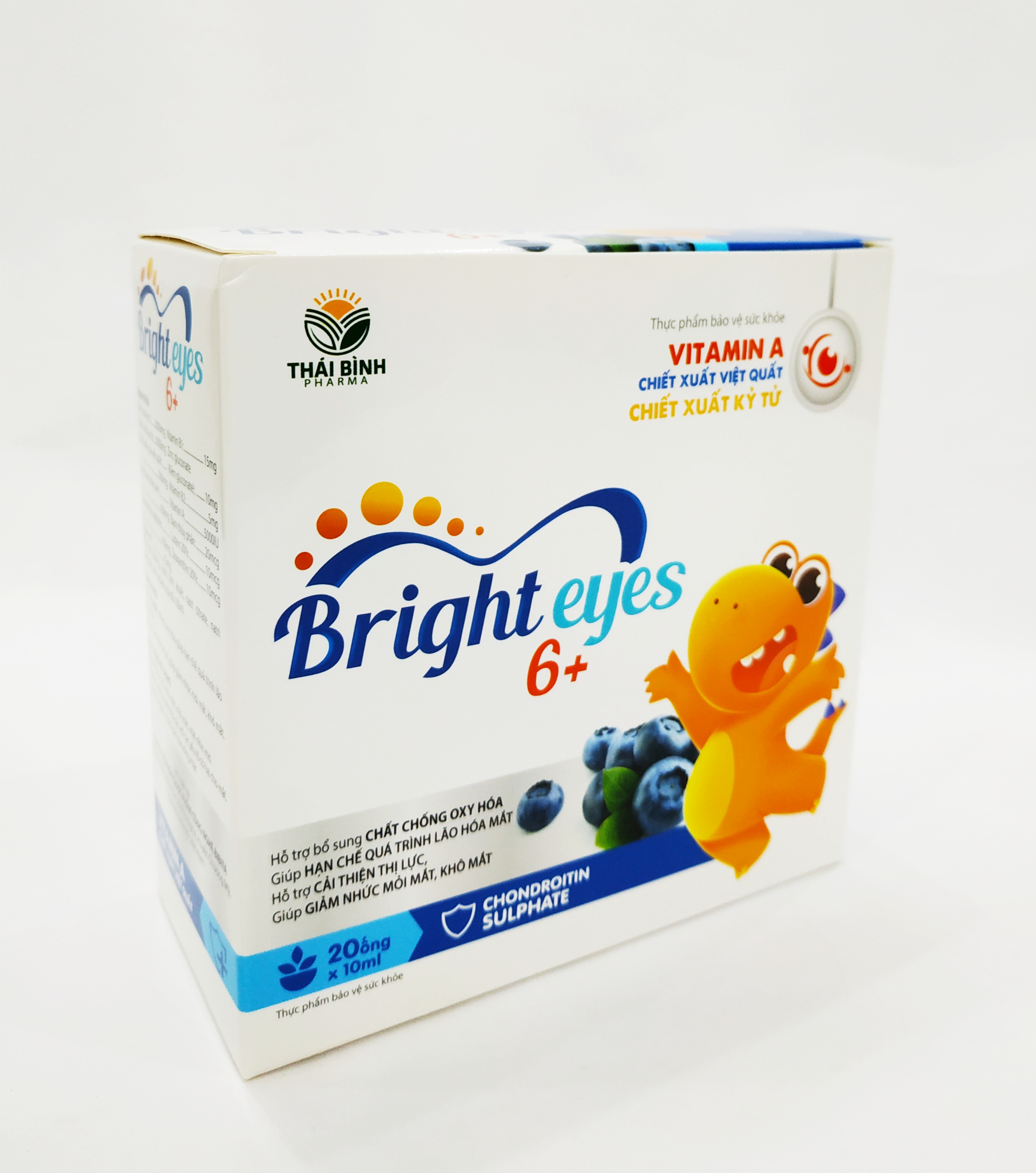 SIRO BỔ MẮT BRIGHT EYES 6+ BỔ SUNG VITAMIN A VÀ CÁC CHẤT CẦN THIẾT GIÚP TRẺ CÓ ĐÔI MẮT SÁNG KHỎE - GIẢM MỎI MẮT, KHÔ MẮT, MỜ MẮT – HẠN CHẾ CẬN THỊ - KHỎI LO CÁC BỆNH VỀ MẮT - HỘP 20 ỐNG NHỰA BẺ