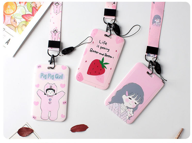 Dây Đeo Thẻ Sinh Viên  , Dây Đeo Thẻ Dọc Cho Học Sinh, Nhân Viên Văn Phòng Kute Lạc Lối - Combo Dây&Thẻ - BEYOU