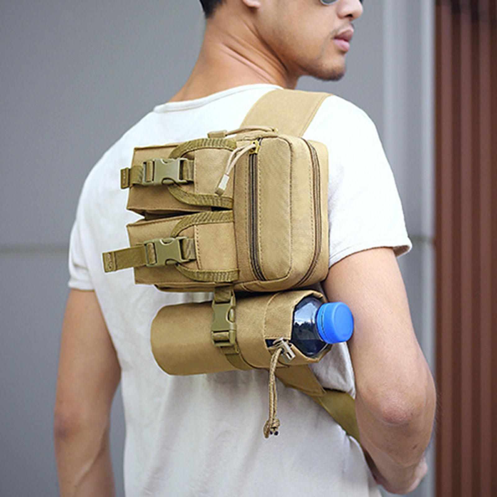 Waist Pack Bag Pouch Fanny Pack Water Bottle Holder for Phone Trekking Women Men Hunting