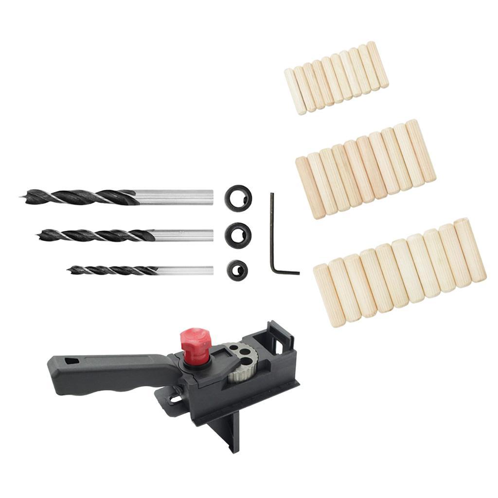 38 PCS Set - Drill Bits with Drill Guide Sleeve, Adjustable Punch Locator, Drill