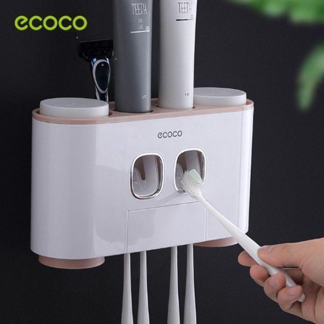 Dụng cụ nhả kem đánh răng tự động Ecoco kèm 4 cốc
