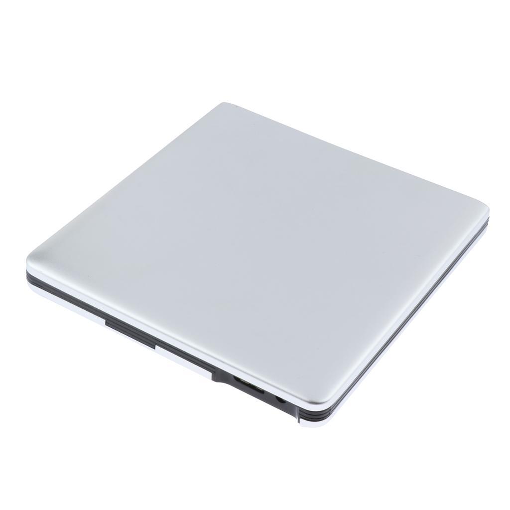 USB 3.0 High-Speed CD/DVD/VCD Burner Player External Drive Silver