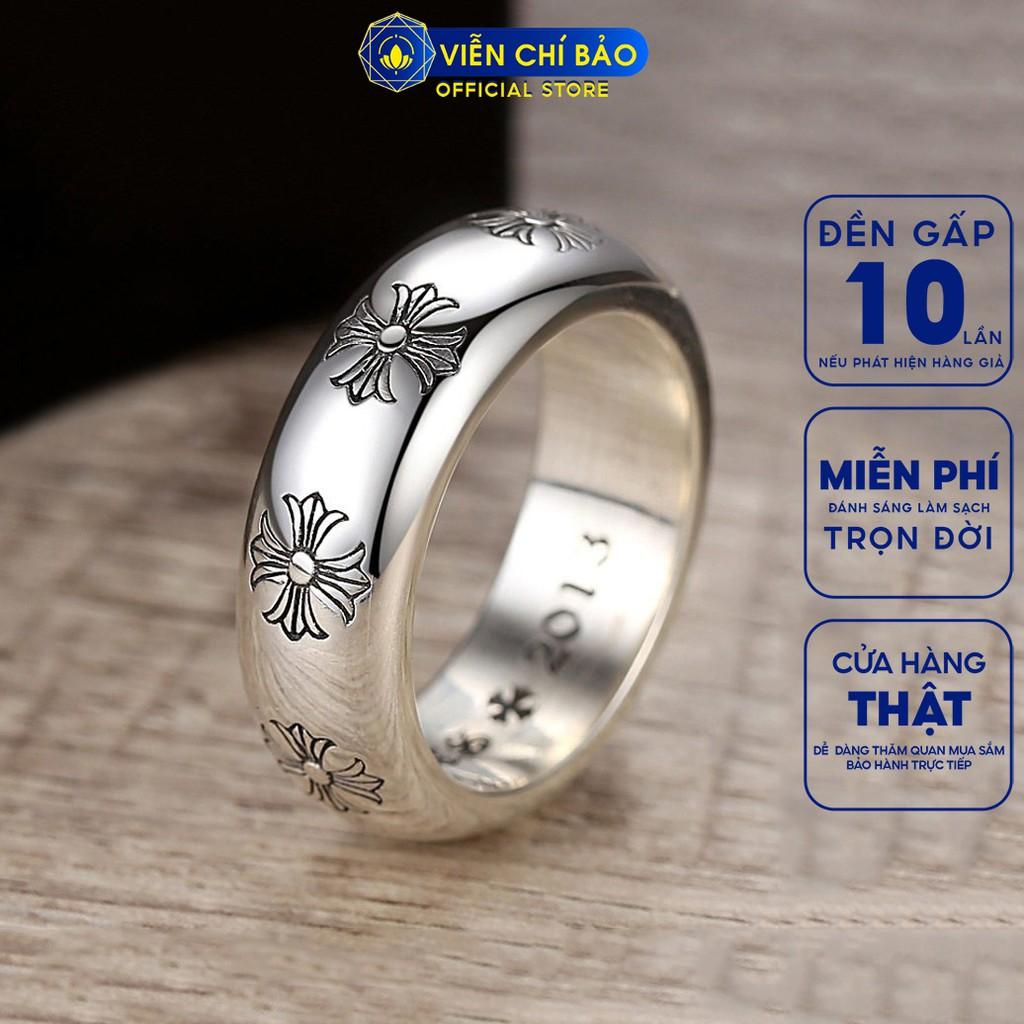 Nhẫn bạc CH trơn nhẫn nam - VIỄN CHÍ BẢO N100001