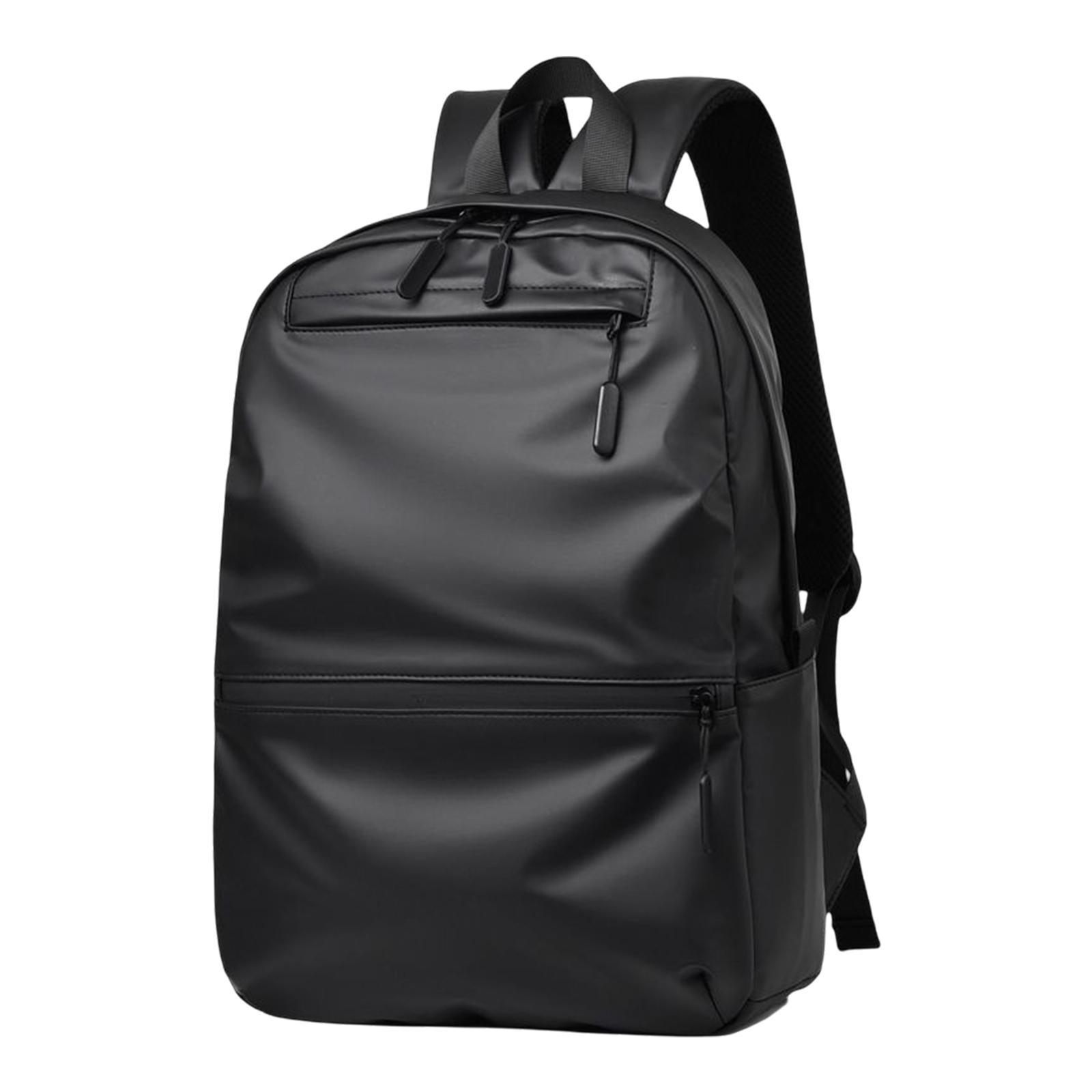 Rucksack Male Portable Large Waterproof Laptop Backpack for Hiking Office Black