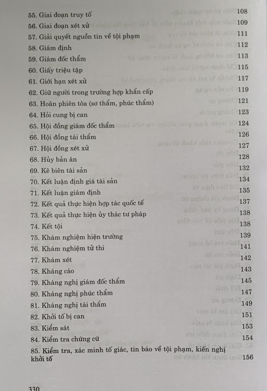 Thuật ngữ pháp lý tố tụng hình sự