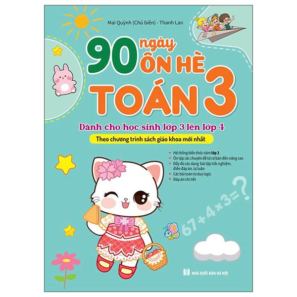 Sách - 90 Ngày Ôn Hè Toán 3 - Dành Cho Học Sinh Lớp 3 Lên Lớp 4
