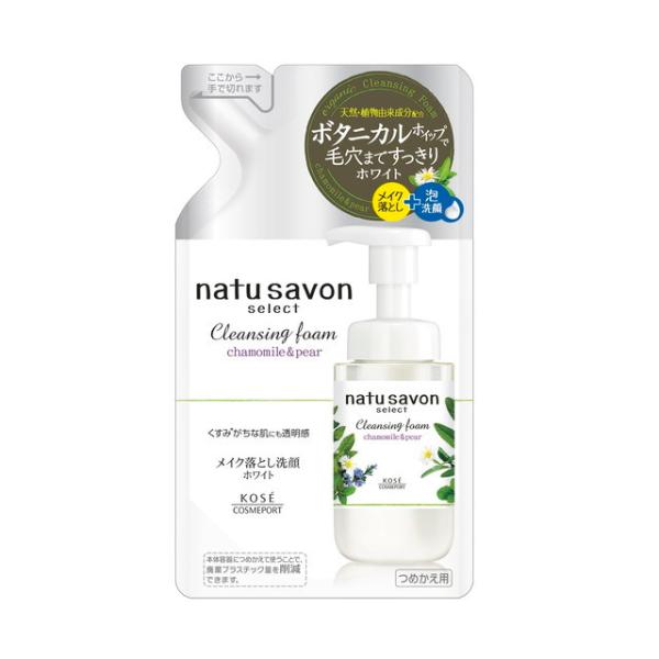 Sữa Rửa Mặt Tạo Bọt Softymo Nhật Bản Natu Savon Hương Hoa Cúc Và Lê