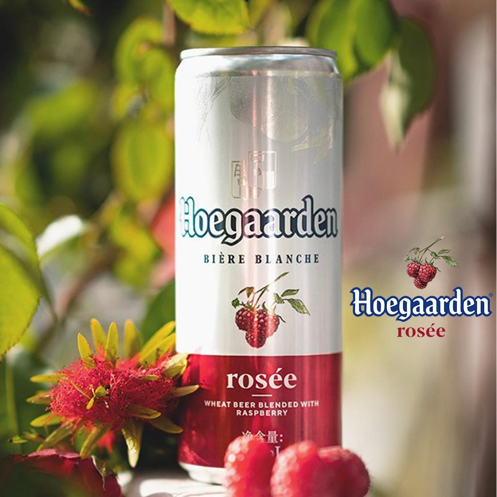 Lốc 6 lon bia Hoegaarden Rosee (330ml/lon)