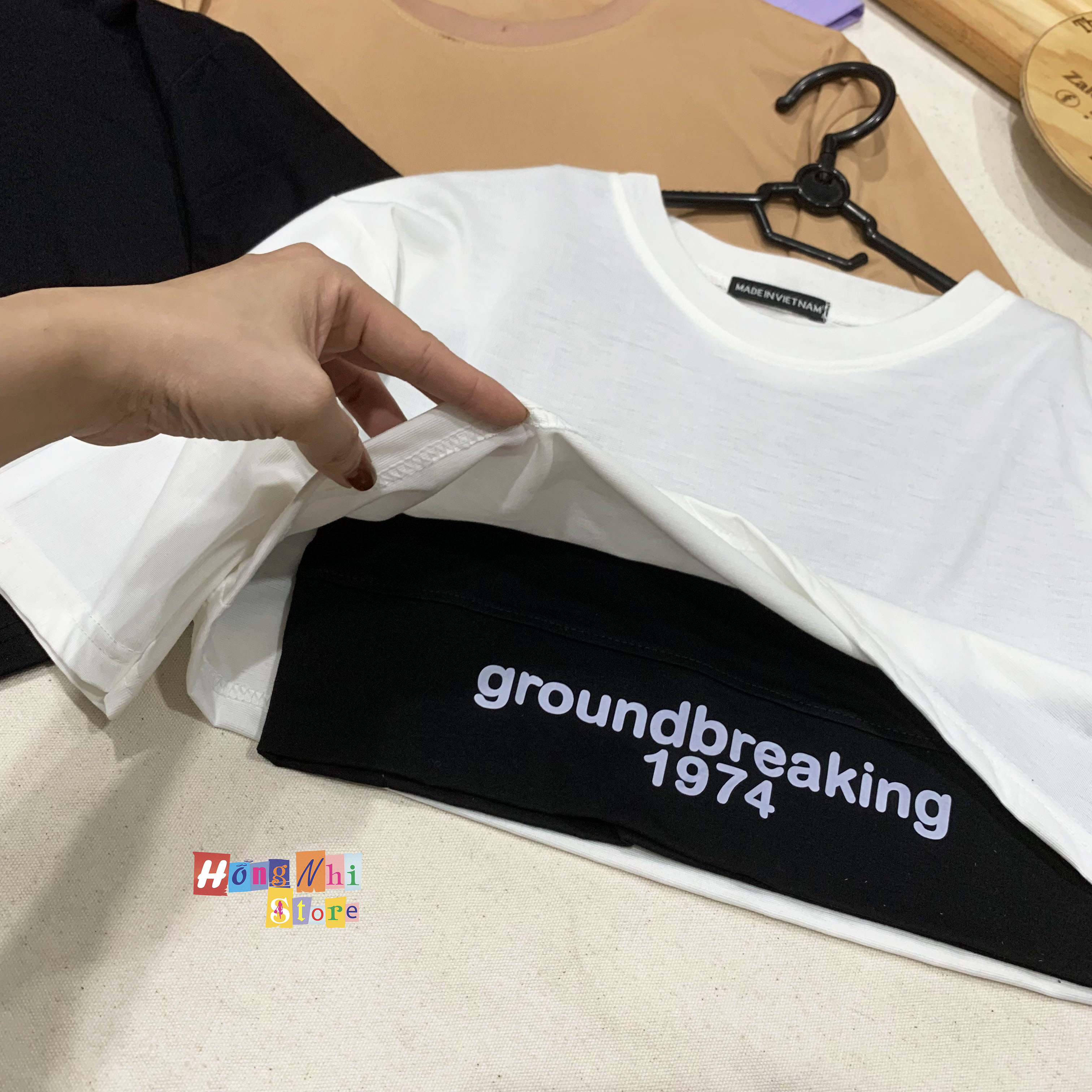 Áo Croptop Kèm Bra Tay Lỡ Dáng Rộng Oversize Ulzzang - MM