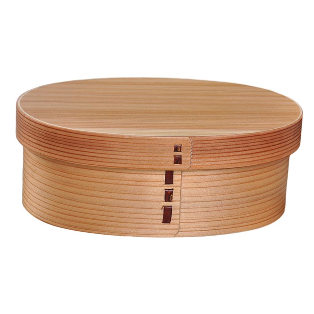 Wooden 1 Tier Lunch Box Bento Box Food Appetizer Container