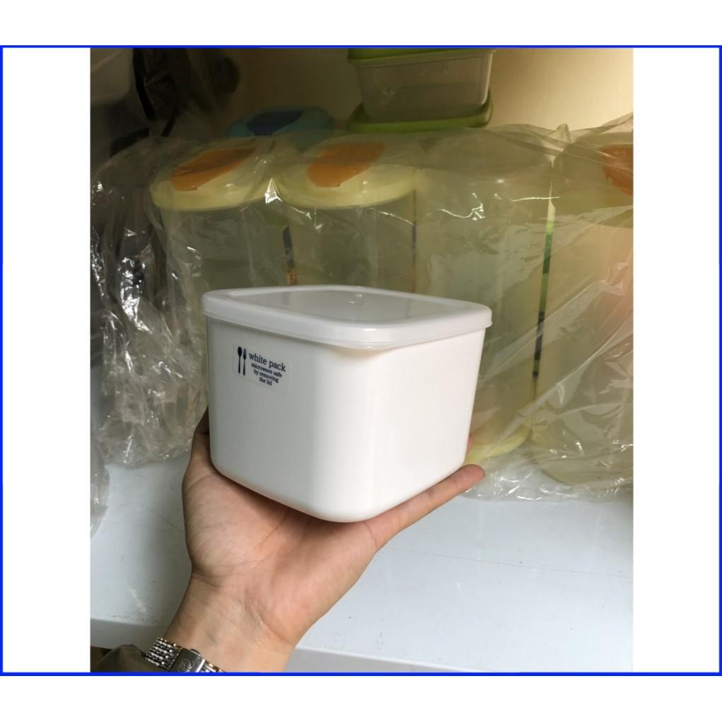 Hộp nhựa đựng thực phẩm White Pack 1L hàng nhập từ Nhật