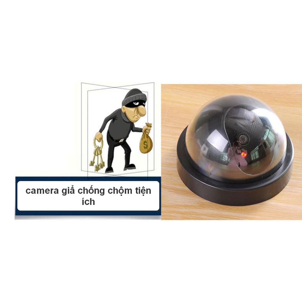 Camera mô hình chống trộm có đèn lel màu đỏ nhấp nháy như camera thật.