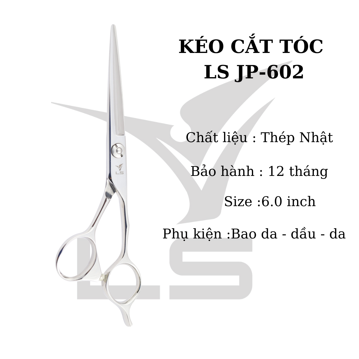 Kéo cắt tóc VIKO JP-602 size 6.0 HÀNG CHÍNH HÃNG