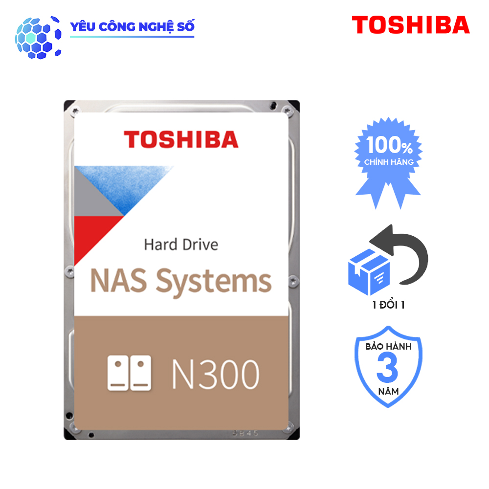 Ổ cứng mạng Nas Toshiba N300 4TB 3.5 inch SATA 6.0 Gbit/s Hàng Chính Hãng