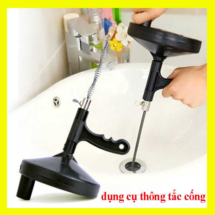 dụng cụ thông cống, thông tắc bồn cầu, dụng cụ thông tắc đa năng, dây thông cống