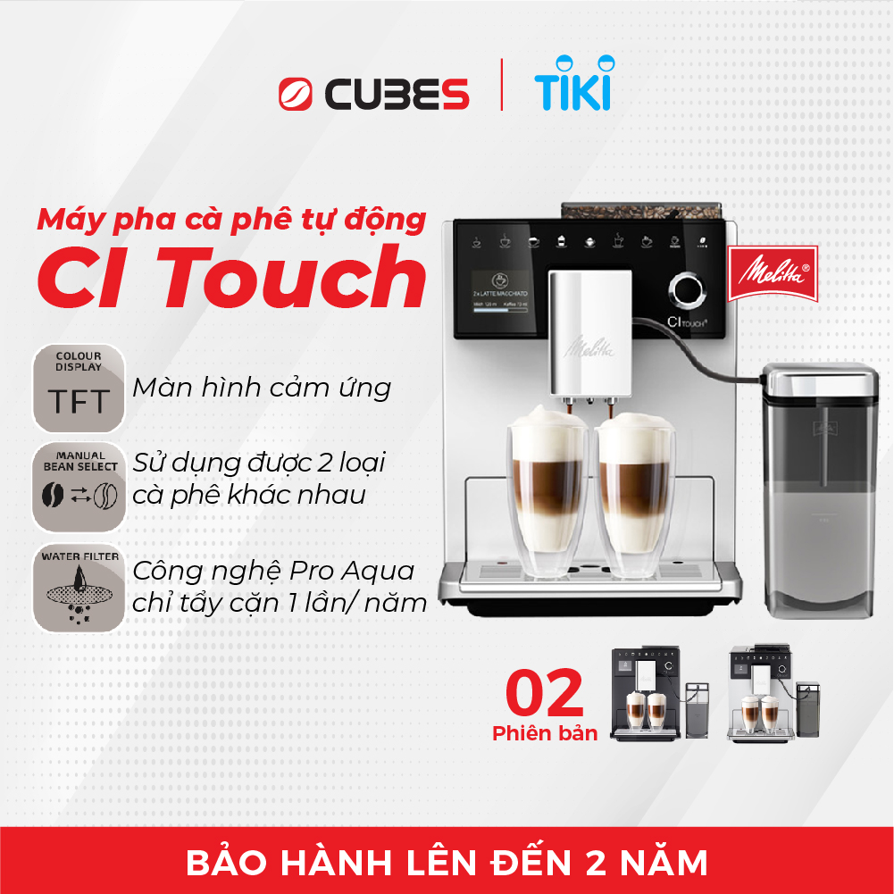 Máy pha cà phê tự động Melitta Latte Select - Hàng nhập khẩu chính hãng 100% từ thương hiệu Melitta, Đức
