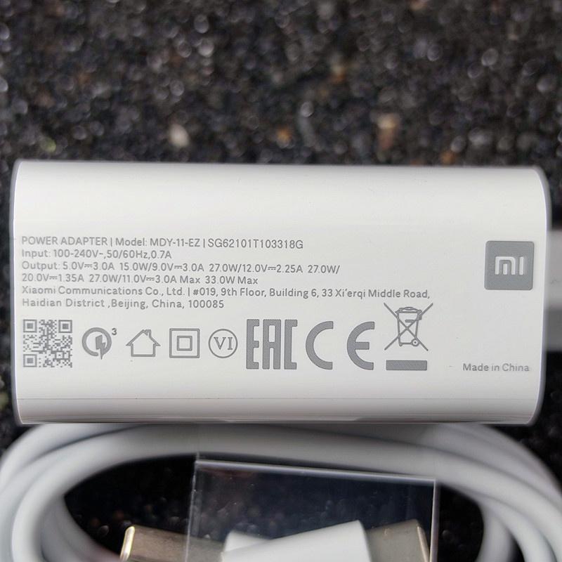 Củ Sạc Nhanh 27W Cổng USB type C Cho Xiaomi 10 11 redmi note 9 10 pro K30 40 27W