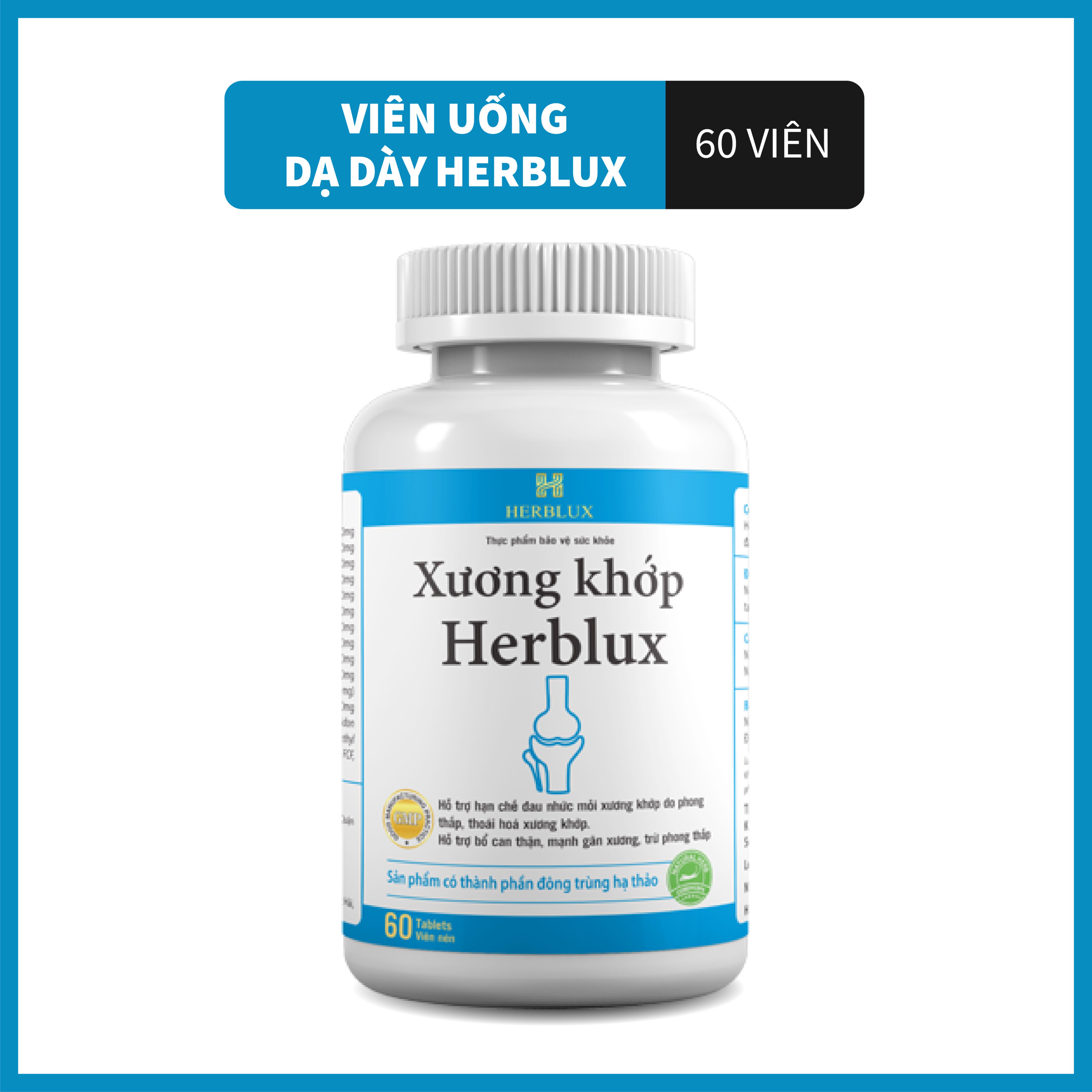 Viên uống Xương khớp herblux giảm đau nhức thoái hóa, trừ phong thấp
