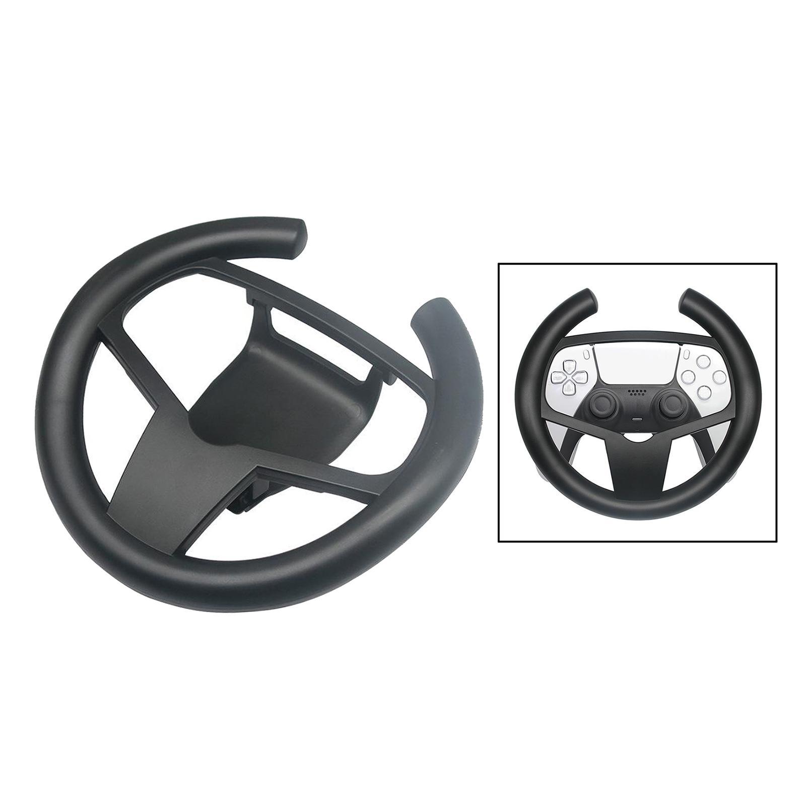 Black Steering Wheel Racing Game Driving Handle For PS5 Gaming Accessories