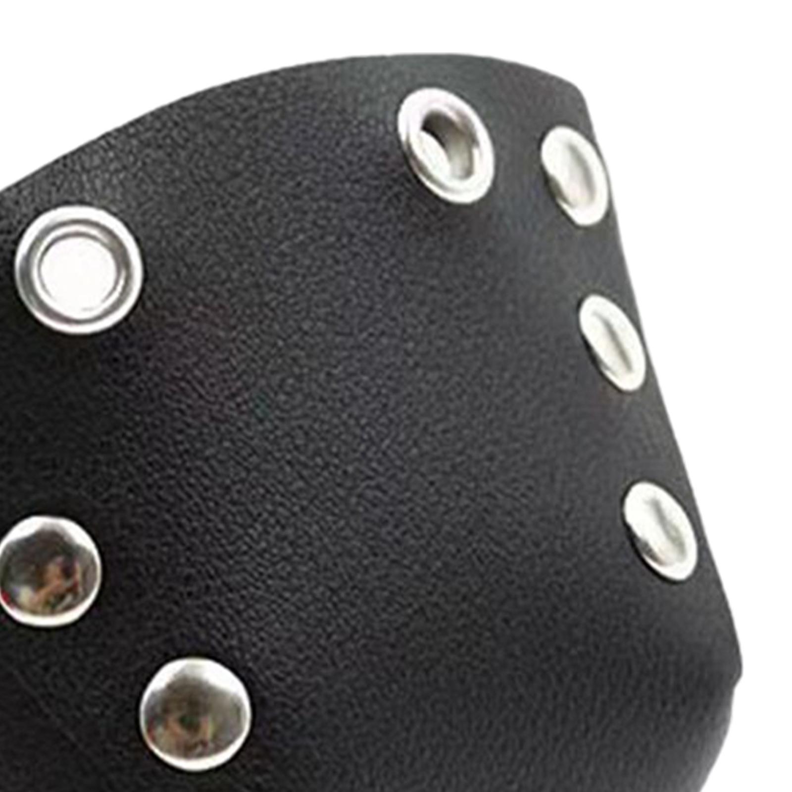 Skate Toe Guards PU Leather Toe Guards Protectors Black