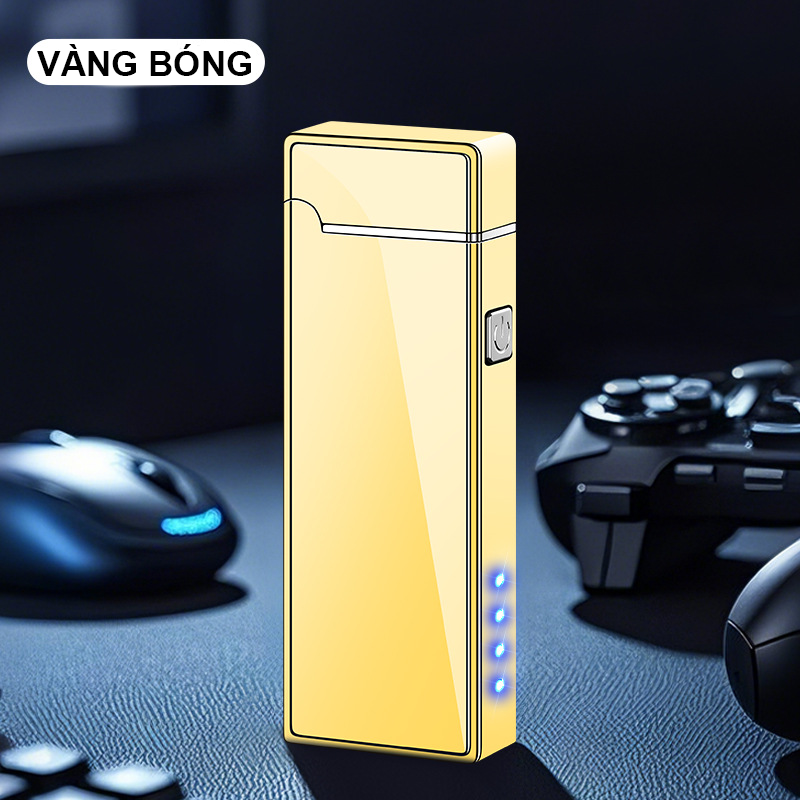 Bật Lửa Điện Tia Plasmas JL338 Bóng Trơn Dài Fullbox - Sạc Điện