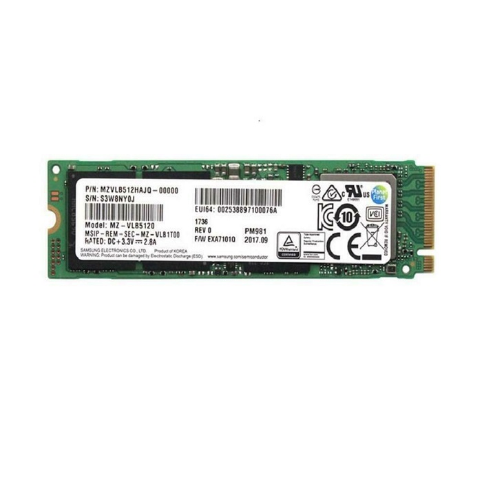 Ổ cứng gắn trong SSD PM981 NVMe 512GB – Hàng Nhập Khẩu